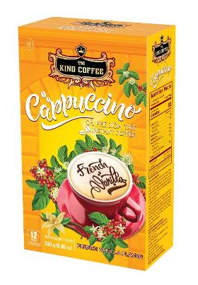 King Coffee   Cappuccino French Vanilla Flavor